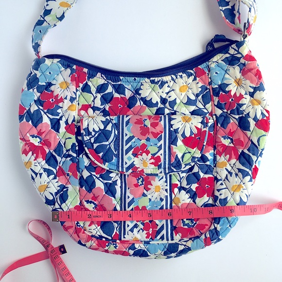 Vera Bradley Summer Cottage Pattern Crossbody Saddle Bag - Picture 8 of 13